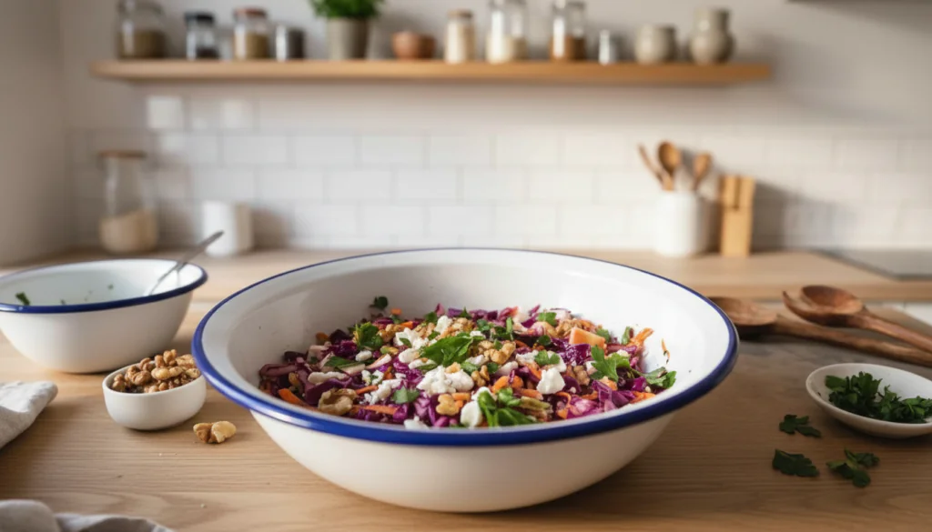 Rotkohlsalat mit Feta und Walnüssen Rezept – Knackig Frisch 16 Rotkohlsalat mit Feta und Walnüssen Rezept – Knackig Frisch