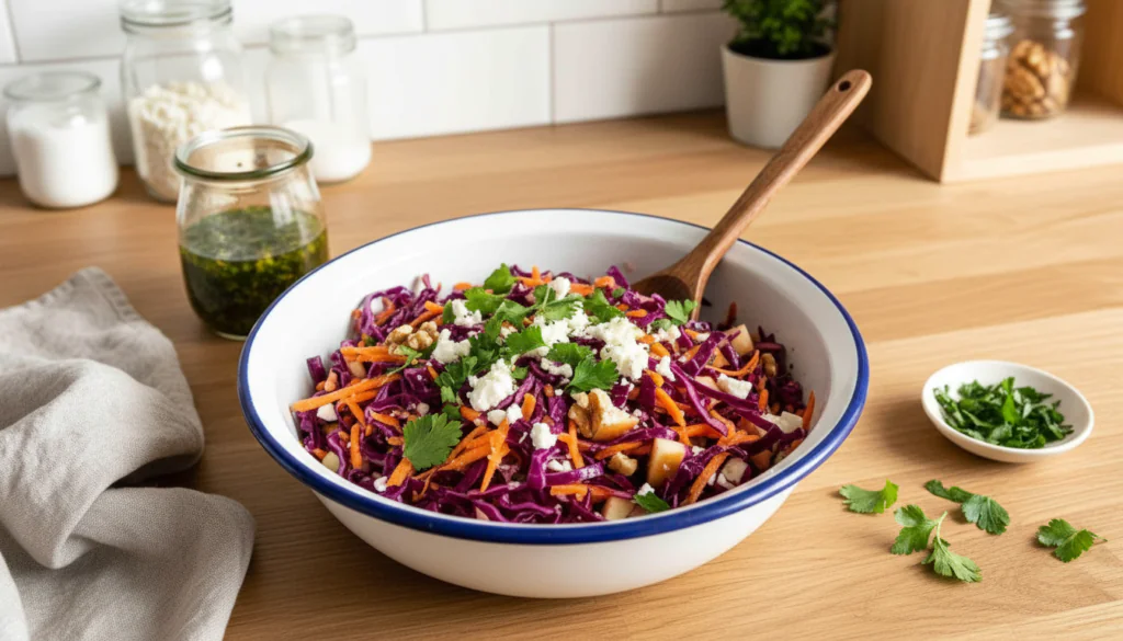 Rotkohlsalat mit Feta und Walnüssen Rezept – Knackig Frisch 15 Rotkohlsalat mit Feta und Walnüssen Rezept – Knackig Frisch