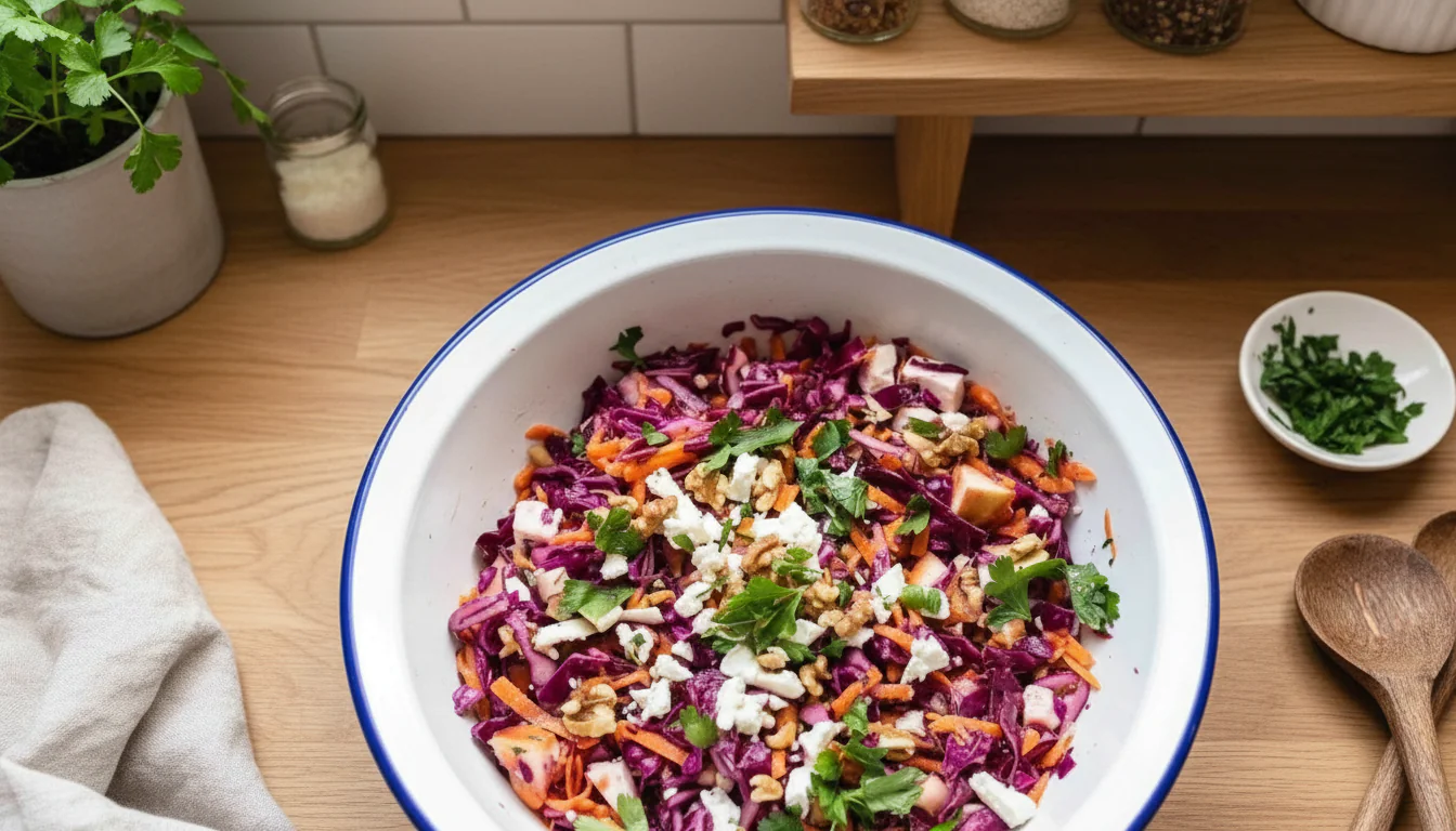 Rotkohlsalat mit Feta und Walnüssen Rezept – Knackig Frisch 12 Rotkohlsalat mit Feta und Walnüssen Rezept – Knackig Frisch