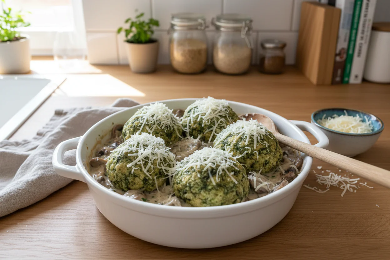 Spinatknödel Rezept einfach – Kalorienarm & Proteinreich in 45 Minuten