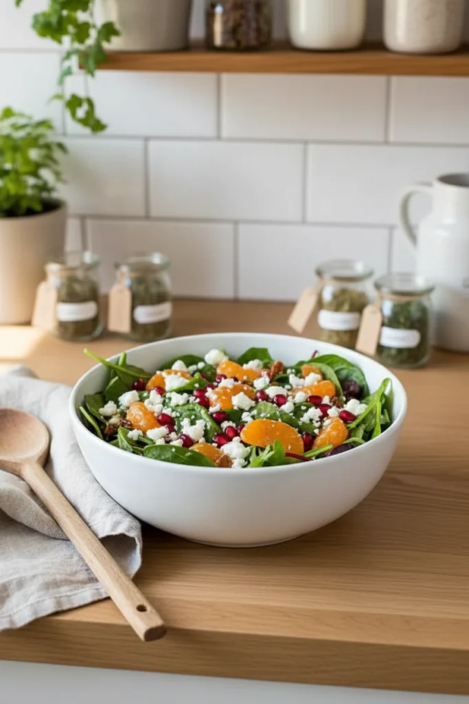 Winter Salat Rezept – Festlich lecker mit Orangen, Feta & Granatapfel