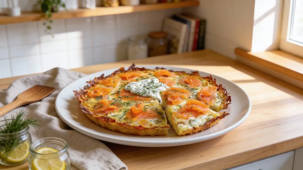 Kartoffelpizza mit geräuchertem Lachs Rezept – Knusprig, Edel & Einfach