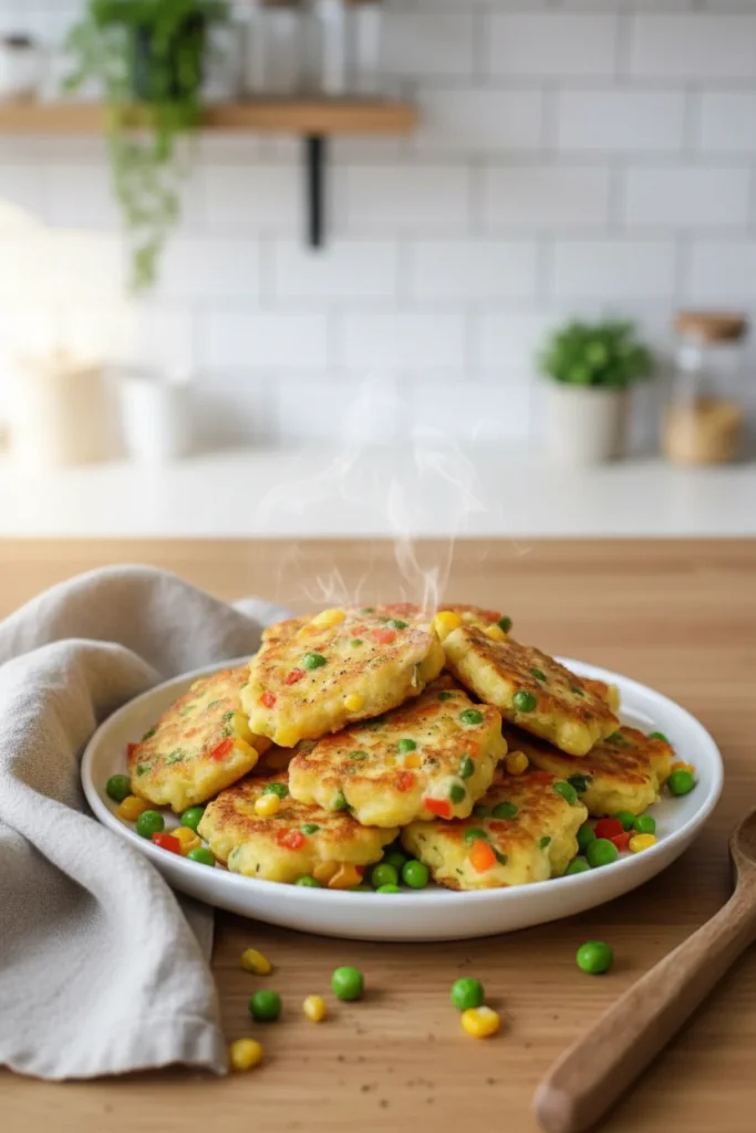 Gemüseschmarrn mit Kräuterdip Rezept