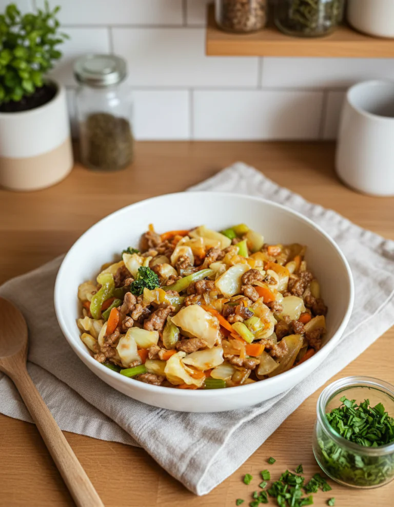 Würzige Chinakohl-Rinderhack-Pfanne rezept