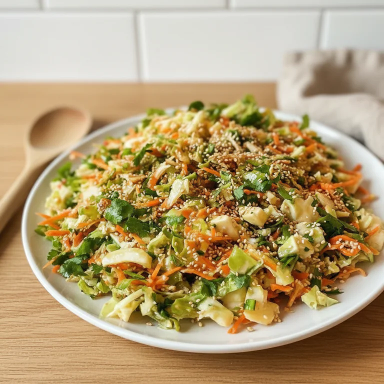 Asiatischer Chinakohl Salat mit Sesam Dressing – Einfach & Knackig
