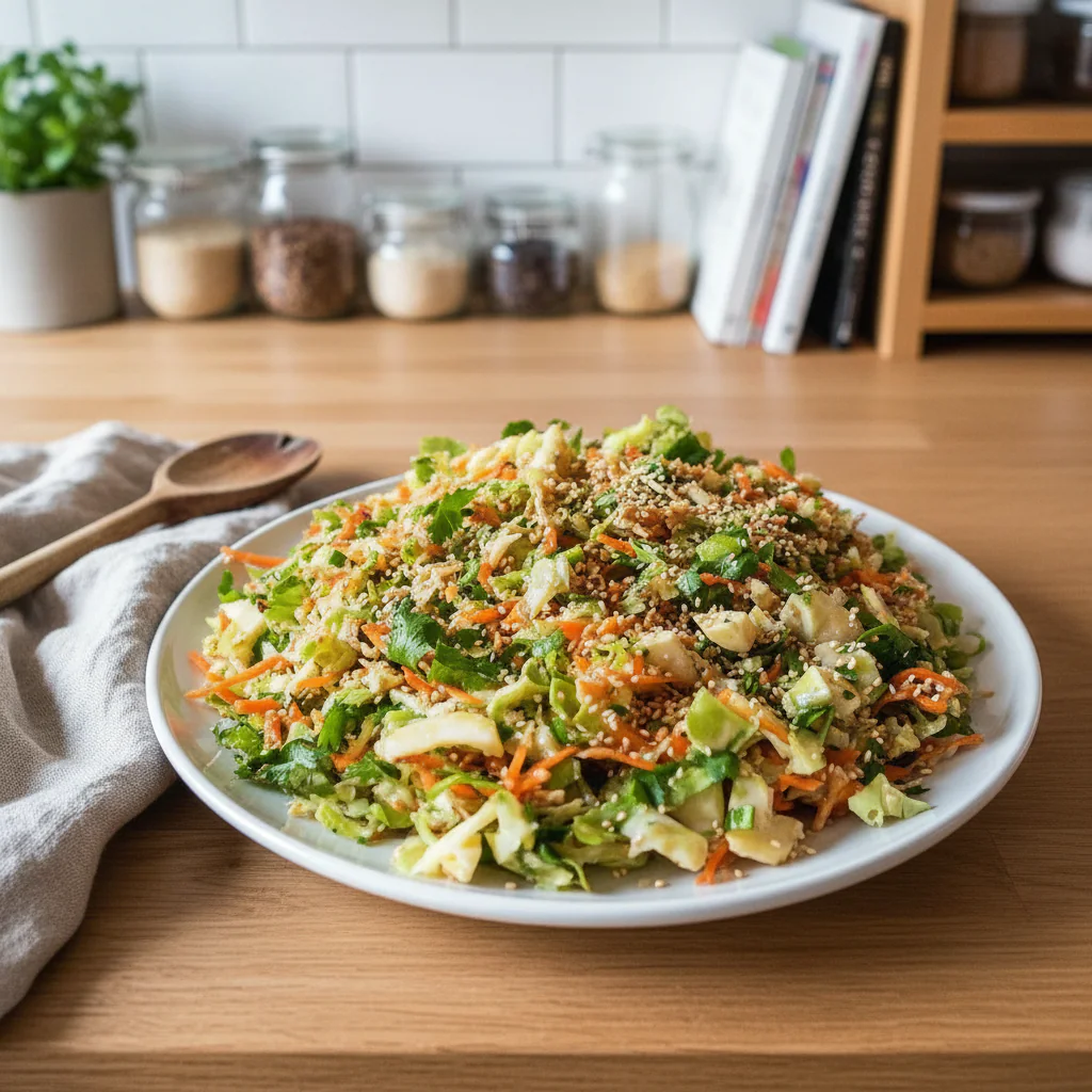 Asiatischer Chinakohl Salat mit Sesam Dressing – Einfach & Knackig