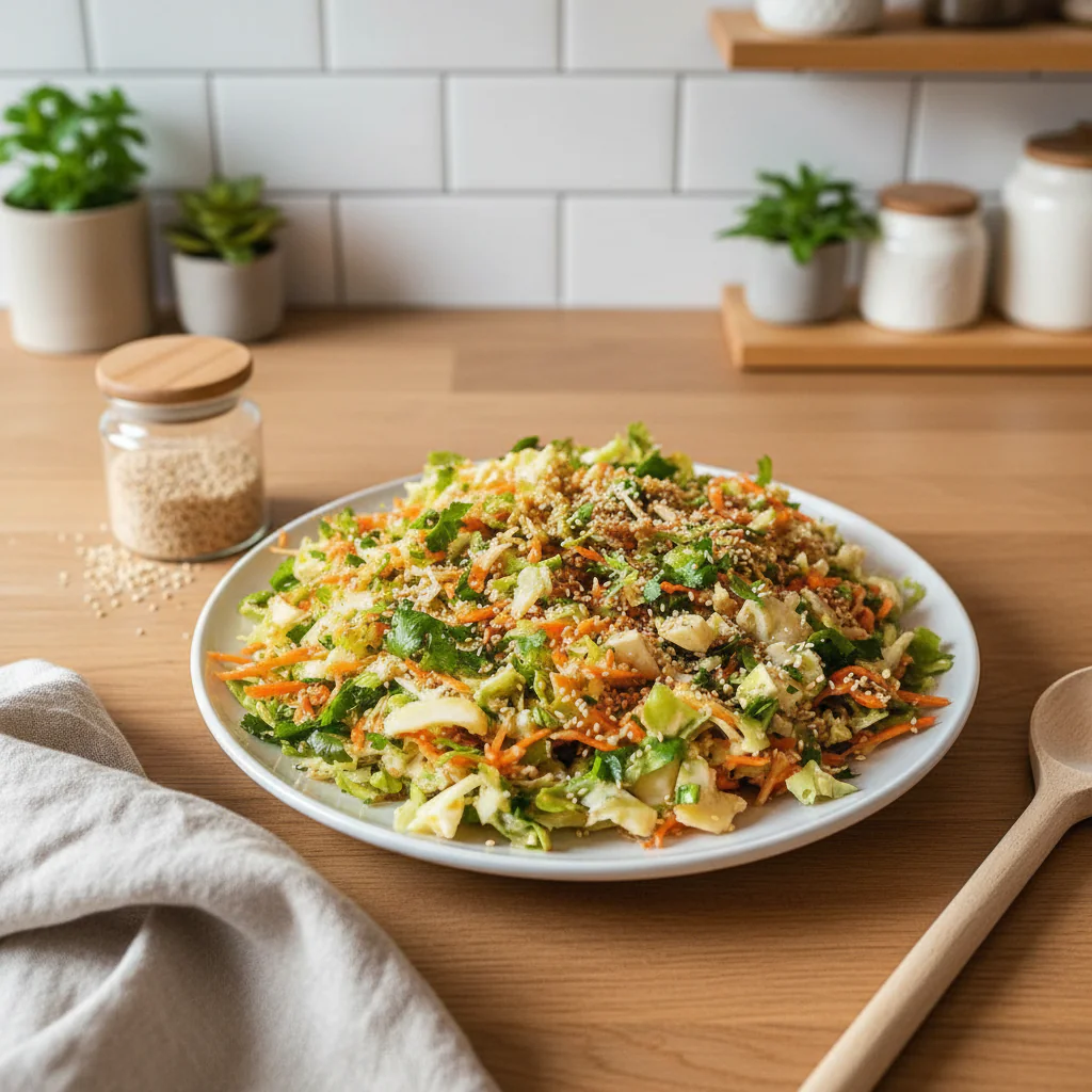 Asiatischer Chinakohl Salat mit Sesam Dressing – Einfach & Knackig