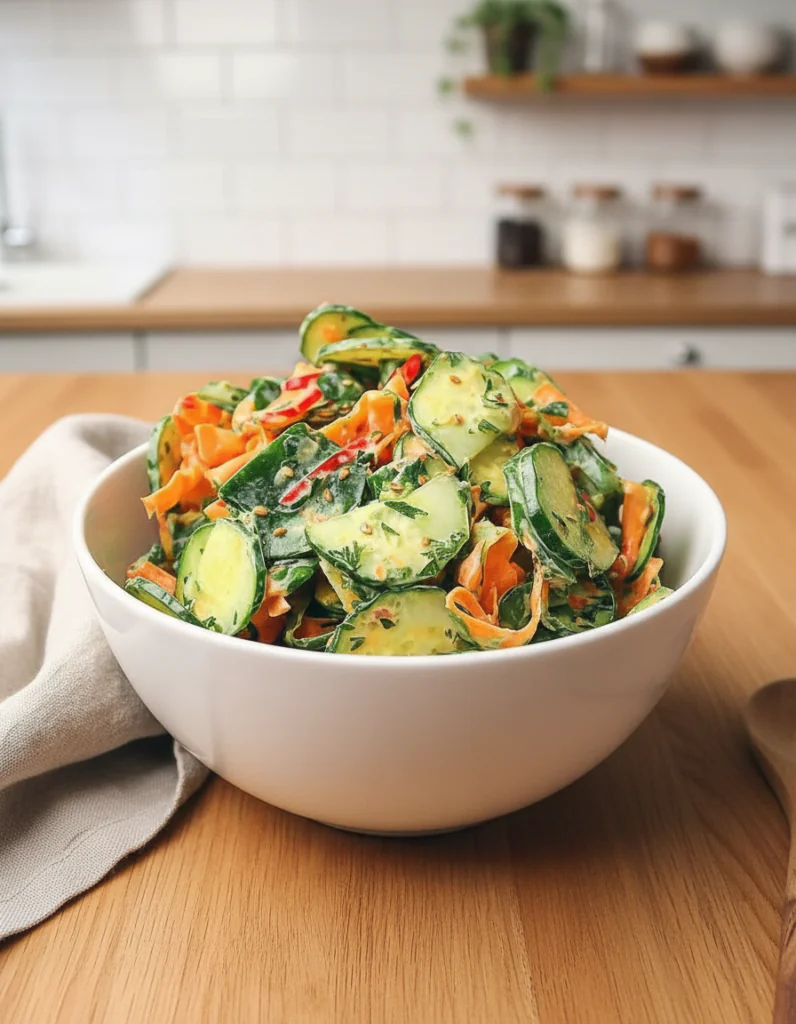 Asiatischer Gurkensalat Rezept – Erfrischend & Knackig in 15 Minuten