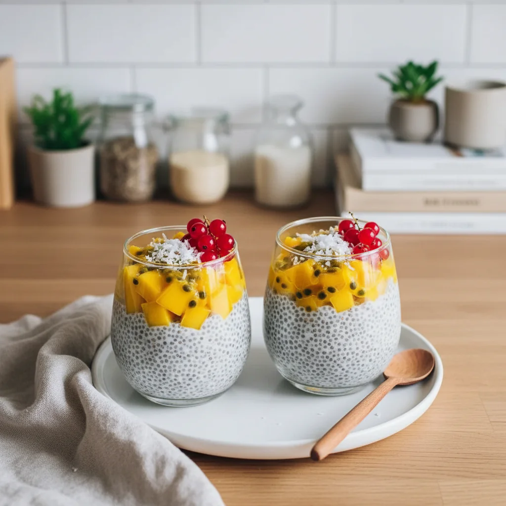 Chia Pudding mit Kokosmilch und Mango Rezept – Einfach, Gesund & Erfrischend Lecker