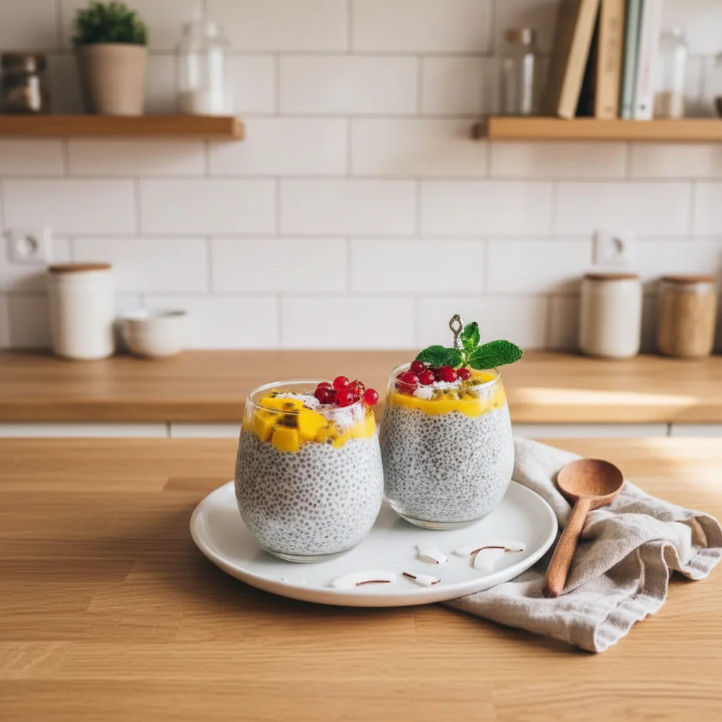 Chia Pudding mit Kokosmilch und Mango Rezept – Einfach, Gesund & Erfrischend Lecker