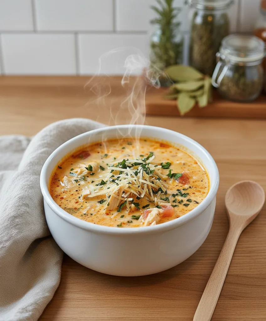 Cremige Slow Cooker Hähnchen Parmesan Suppe – Einfaches Rezept 13 Cremige Slow Cooker Hähnchen Parmesan Suppe – Einfaches Rezept
