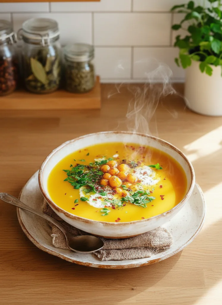 Einfache Kichererbsensuppe Rezept – Cremig & Würzig in 30 Min