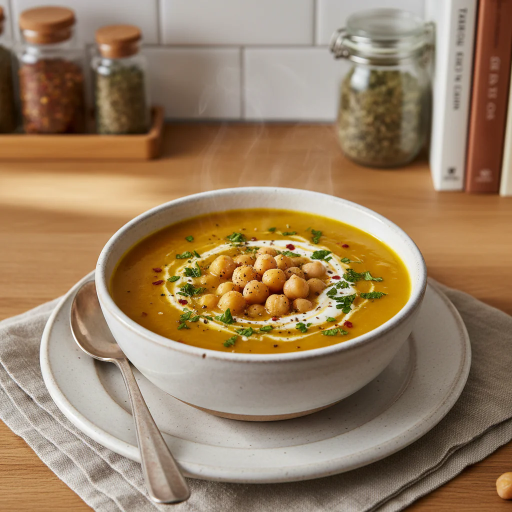 Einfache Kichererbsensuppe Rezept – Cremig & Würzig in 30 Min