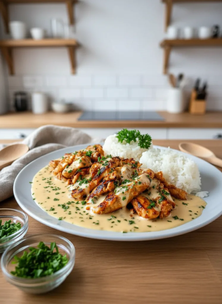 Einfaches Hähnchen Gyros in Cremiger Soße – 30 Min Rezept 13 Einfaches Hähnchen Gyros in Cremiger Soße – 30 Min Rezept