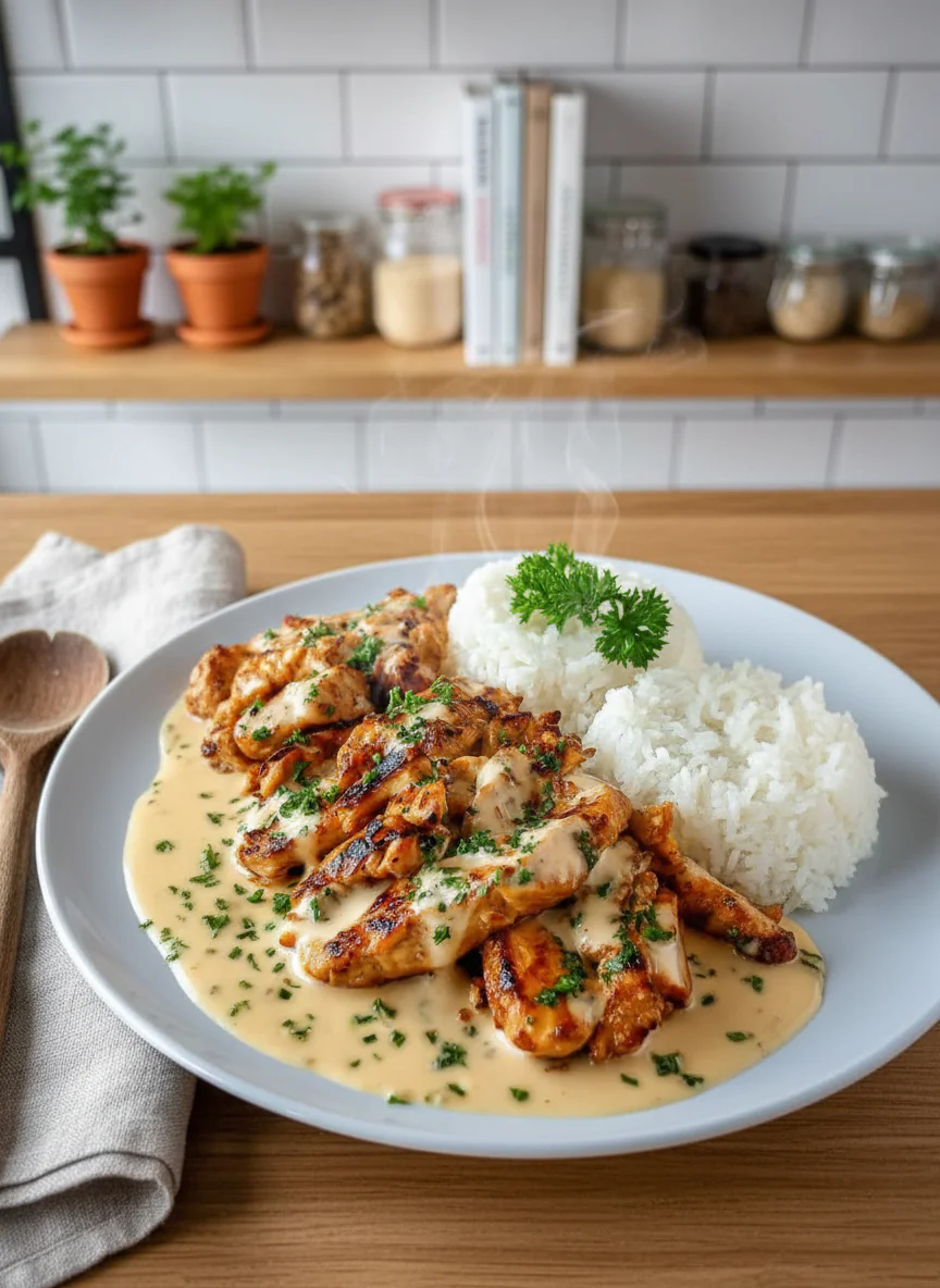 Hähnchen Gyros mit Selbstgemachtem Tzatziki