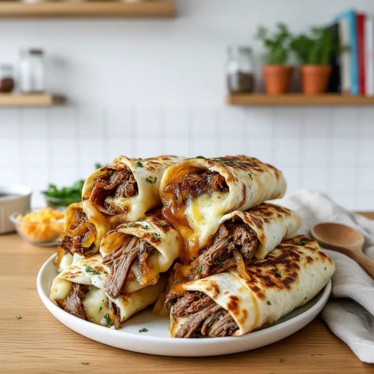 French Dip Tortilla Rollups Rezept – Einfach, Schnell & Unwiderstehlich Herzhaft