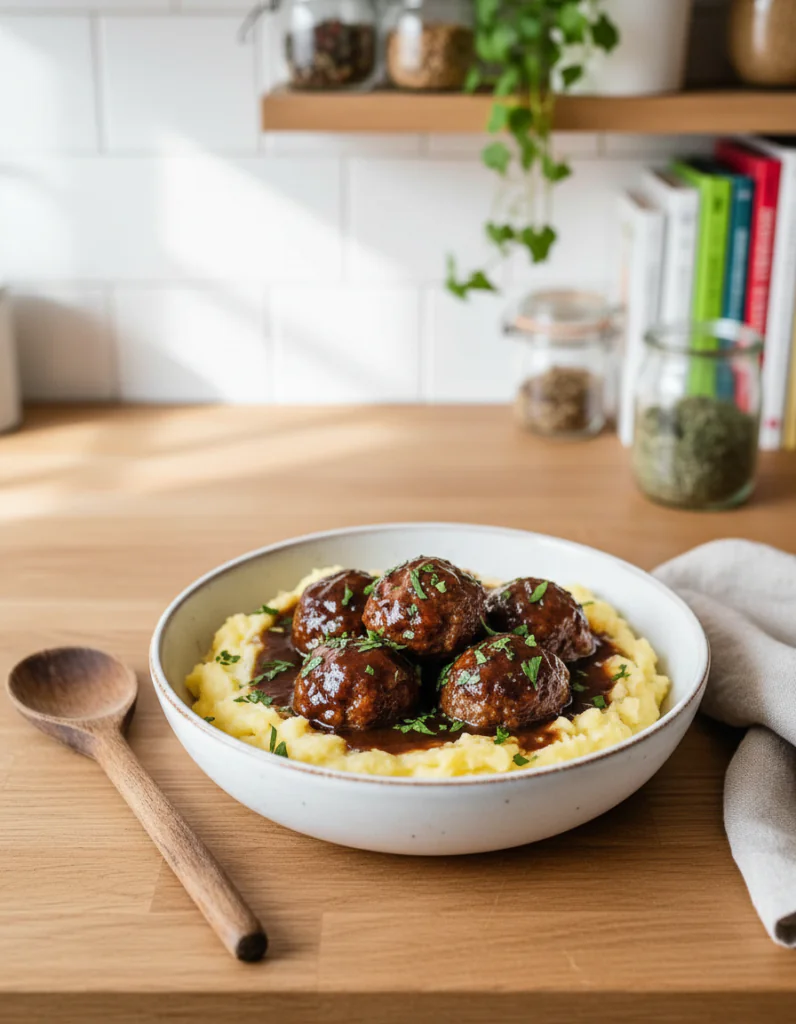 Geschmorte Fleischbällchen Rezept – Einfach & Herzhaft in 60 Min