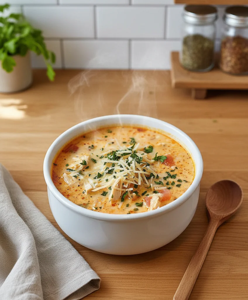 Cremige Slow Cooker Hähnchen Parmesan Suppe – Einfaches Rezept 14 Cremige Slow Cooker Hähnchen Parmesan Suppe – Einfaches Rezept