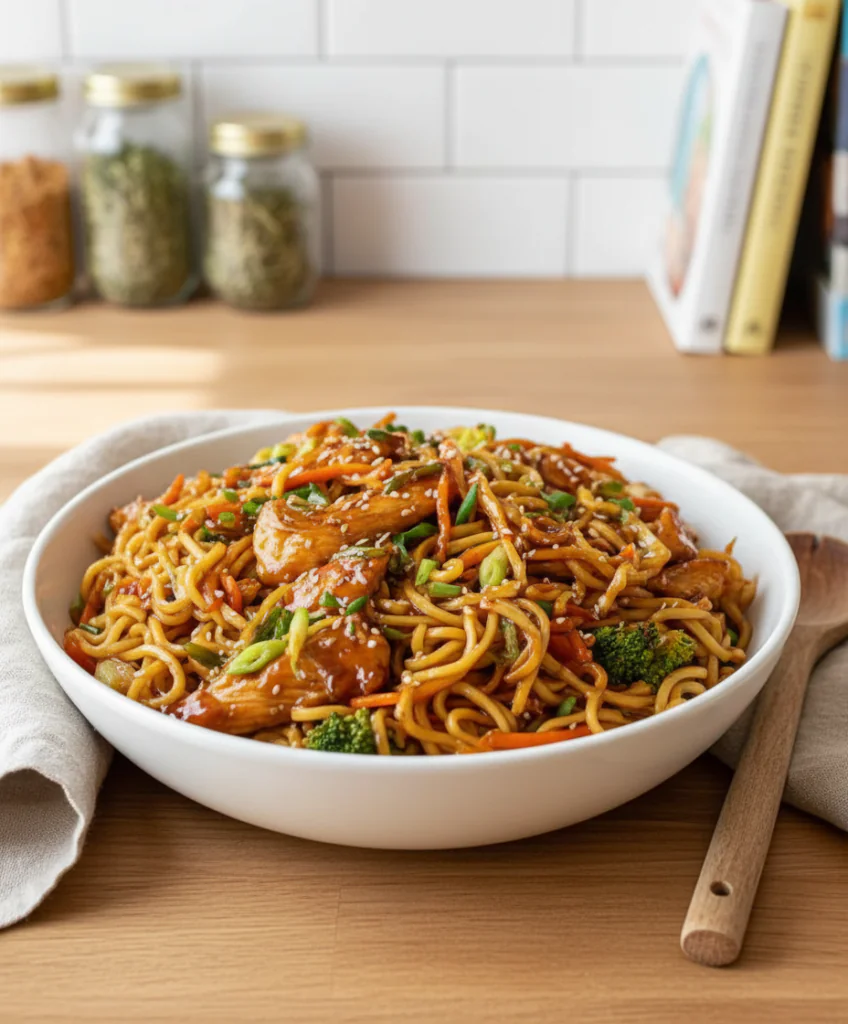 Hähnchen Teriyaki Nudeln Rezept – Schnell & Aromatisch 30 Min