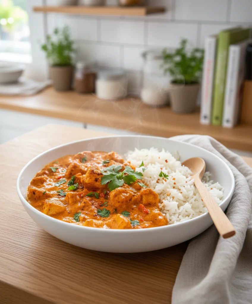 Halloumi Tikka Masala einfach – Cremiges vegetarisches Rezept