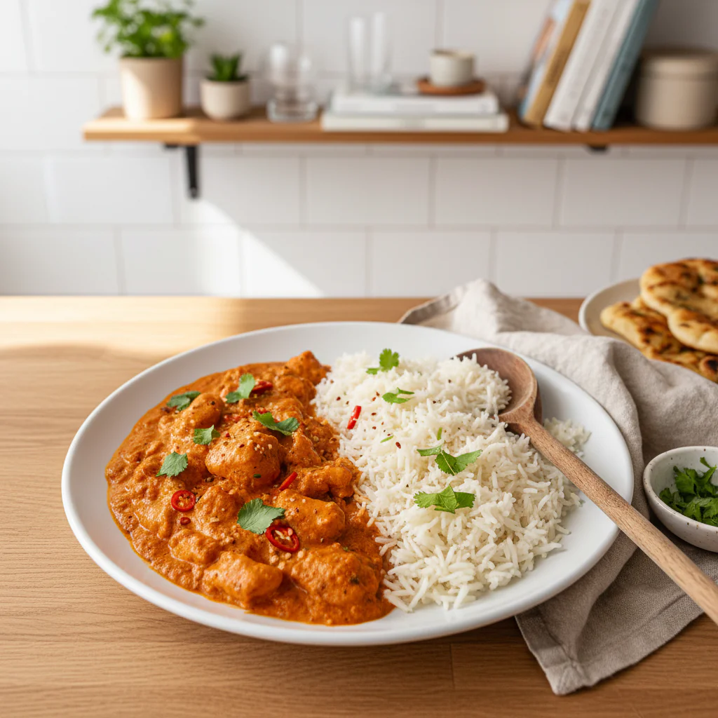 Halloumi Tikka Masala einfach – Cremiges vegetarisches Rezept
