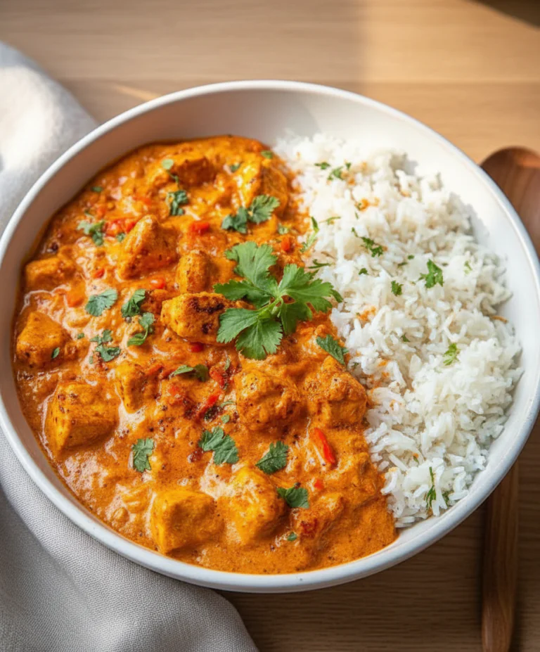 Halloumi Tikka Masala einfach – Cremiges vegetarisches Rezept