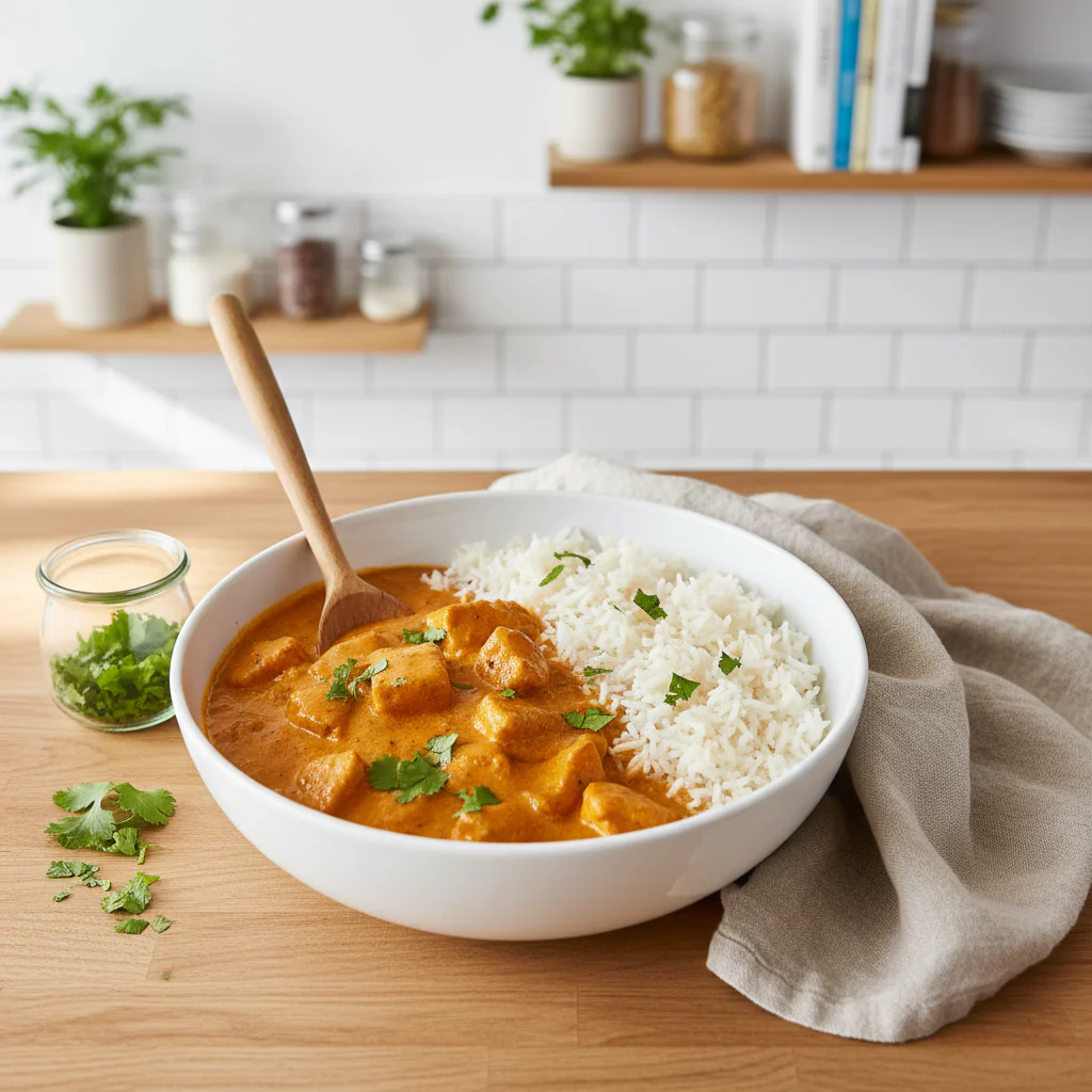 Halloumi Tikka Masala einfach – Cremiges vegetarisches Rezept