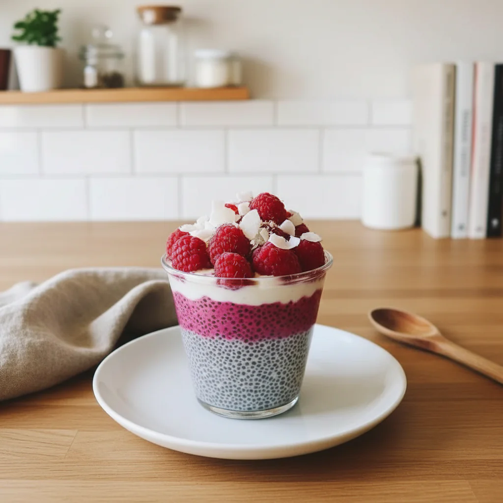 Himbeer Chia Pudding rezept einfach