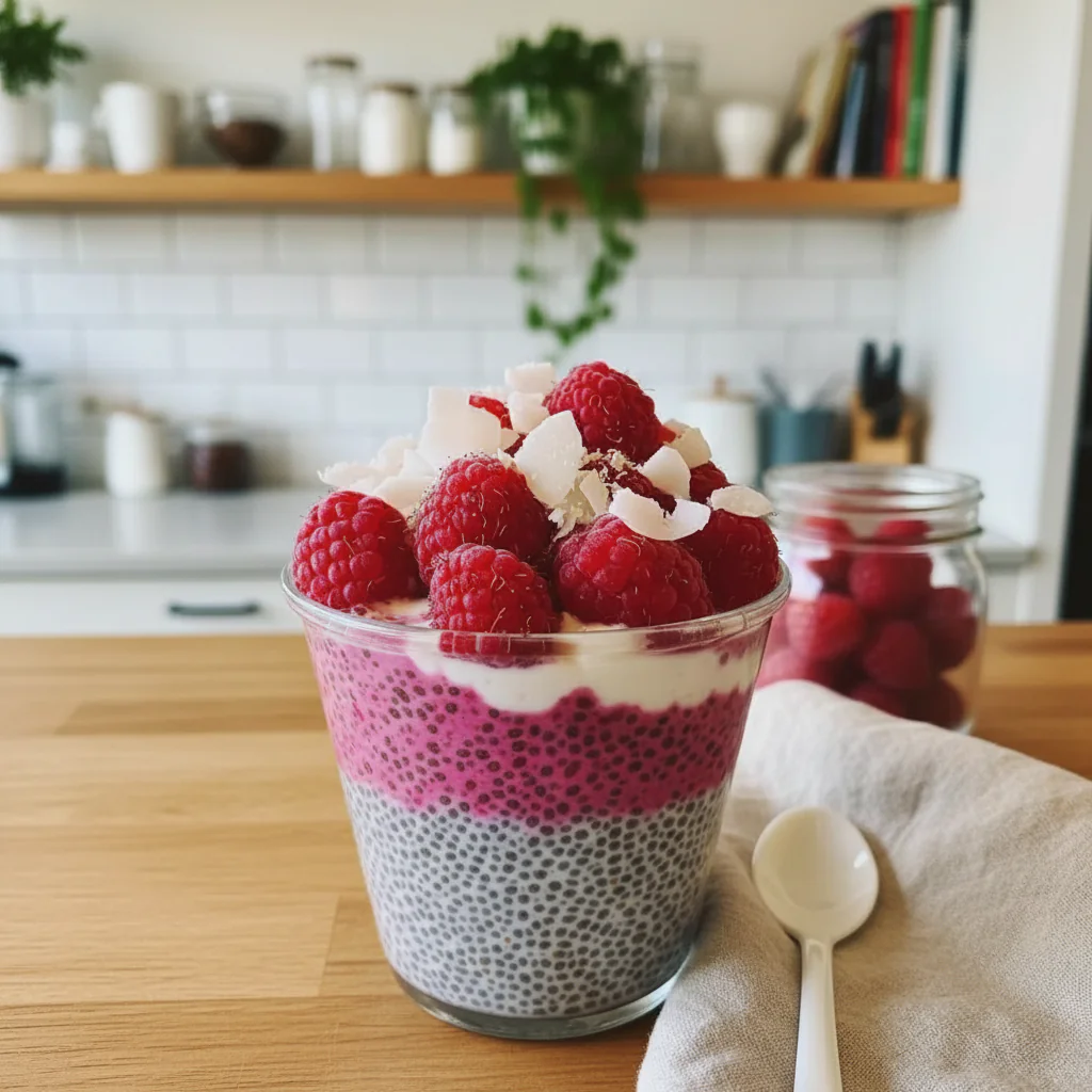 Himbeer Chia Pudding einfach