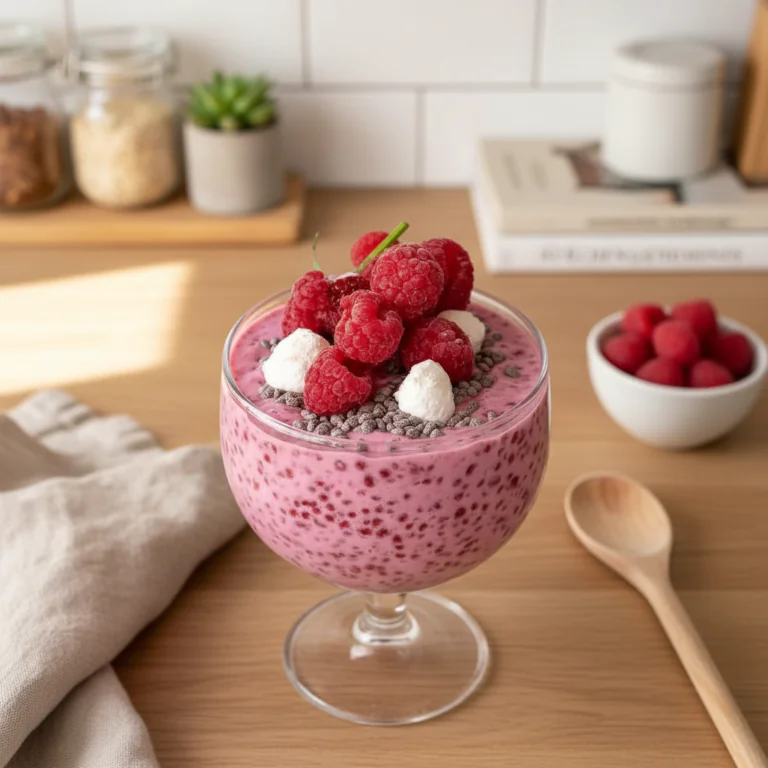 Himbeer Chia Pudding Rezept – Einfach, Gesund & Perfekt Zum Frühstück