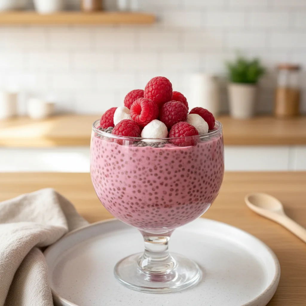 Himbeer Chia Pudding Rezept – Einfach, Gesund & Perfekt Zum Frühstück