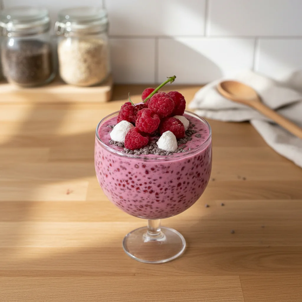 Himbeer Chia Pudding Rezept – Einfach, Gesund & Perfekt Zum Frühstück