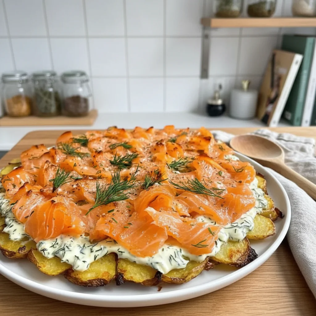 Kartoffelpizza mit Räucherlachs Rezept – Glutenfrei & Köstlich