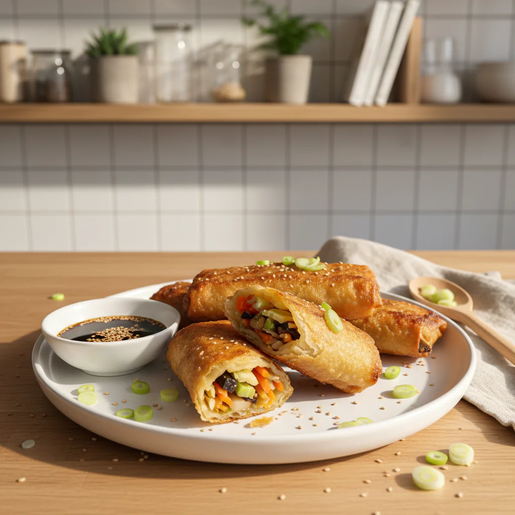 Knusprige Gemüsetaschen Vegan – Einfach Rezept mit Reispapier