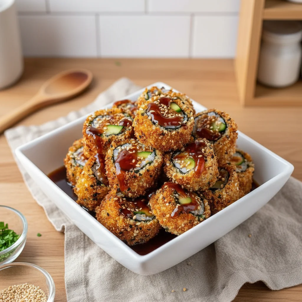 Knusprige Sushi Rollen Rezept – Einfach, Lecker & Unwiderstehlich Crunchy