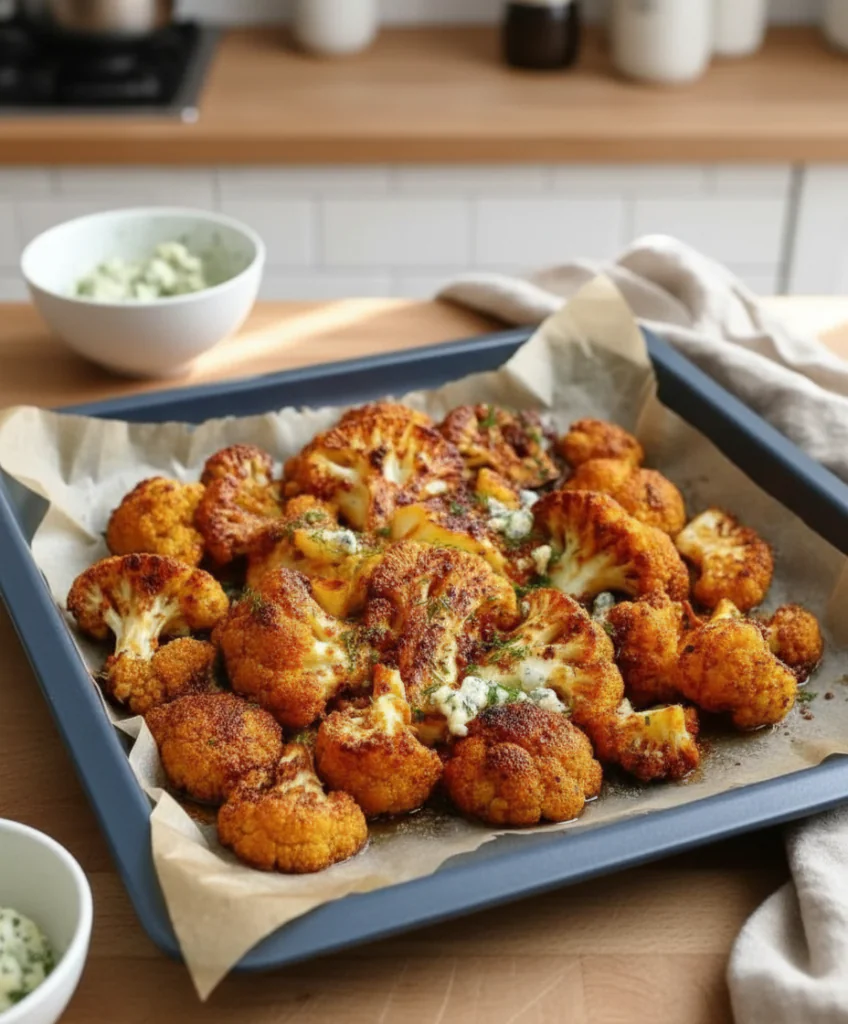 Knuspriger Blumenkohl aus dem Ofen Rezept – Einfach, Gesund & Würzig Lecker