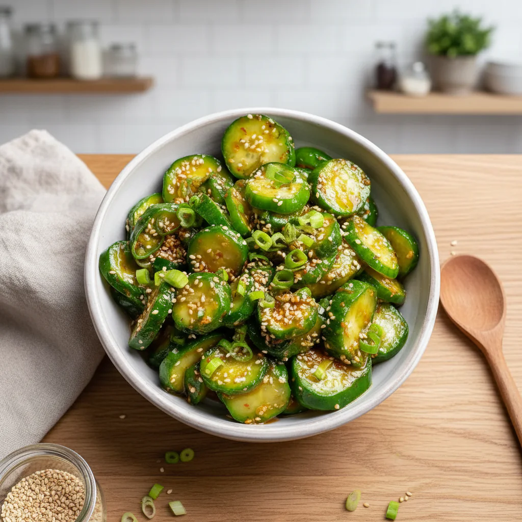 Koreanischer Gurkensalat Rezept – Knackig, Würzig & In 15 Minuten Fertig