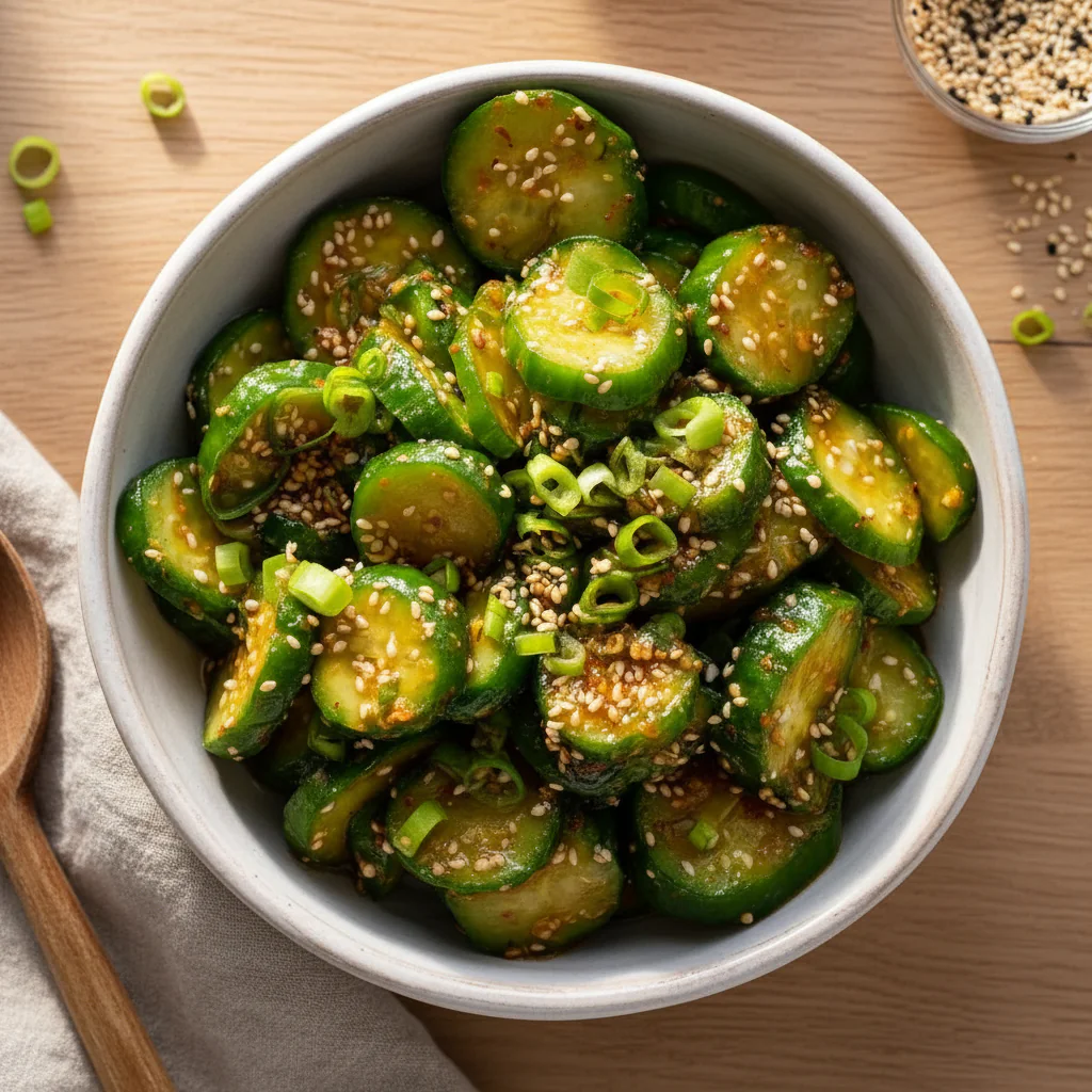 Koreanischer Gurkensalat Rezept – Knackig, Würzig & In 15 Minuten Fertig