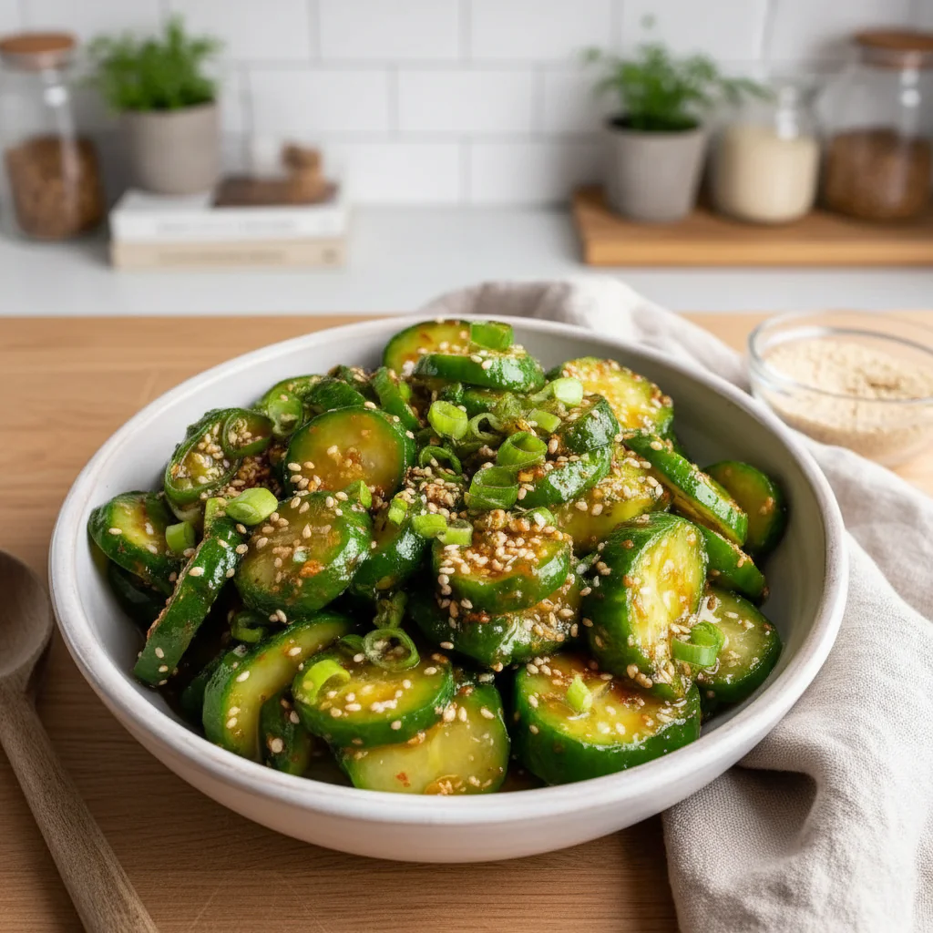 Koreanischer Gurkensalat Rezept – Knackig, Würzig & In 15 Minuten Fertig