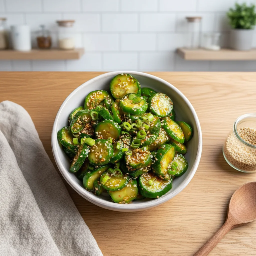 Koreanischer Gurkensalat Rezept – Knackig, Würzig & In 15 Minuten Fertig