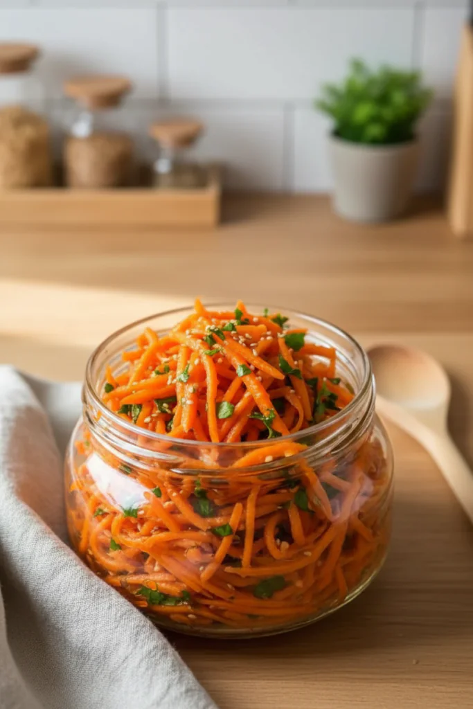 Koreanischer Karottensalat Rezept – Würzig, Pikant & Einfach Gemacht