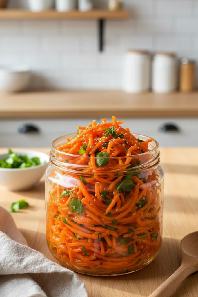 Koreanischer Karottensalat Rezept – Würzig, Pikant & Einfach Gemacht