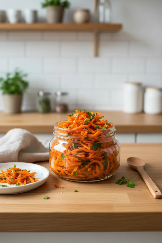 Koreanischer Karottensalat Rezept – Würzig, Pikant & Einfach Gemacht