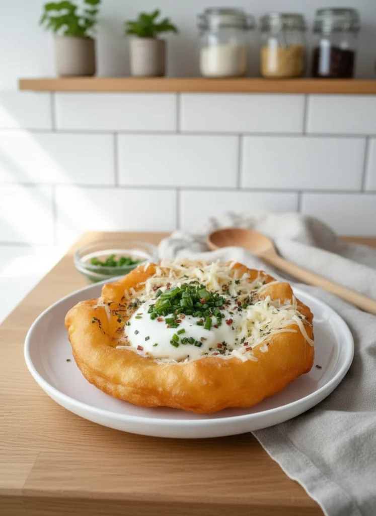 Lángos aus der Heißluftfritteuse Rezept – Einfach, Knusprig & Ungarisch Lecker