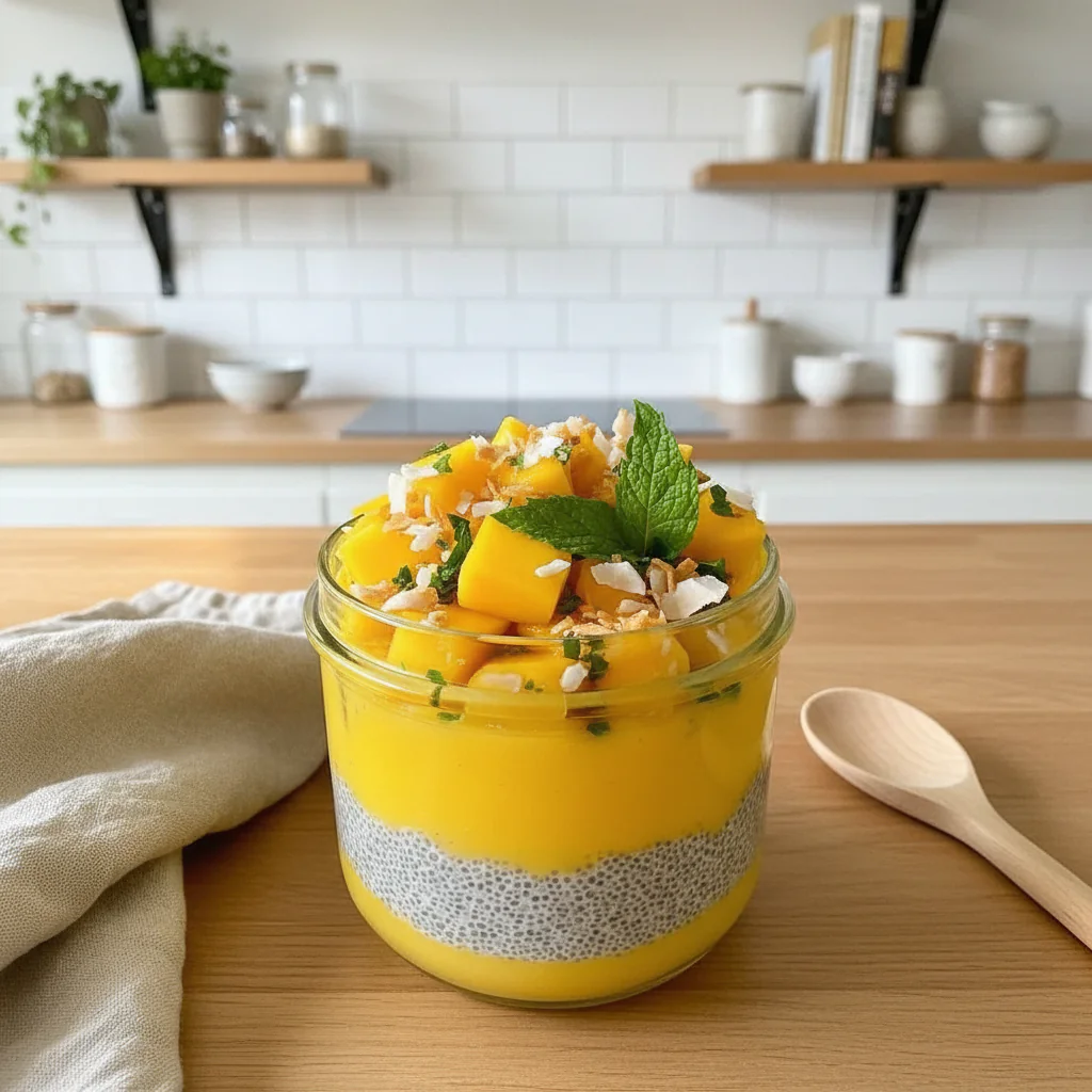 Mango Coconut Chia Pudding