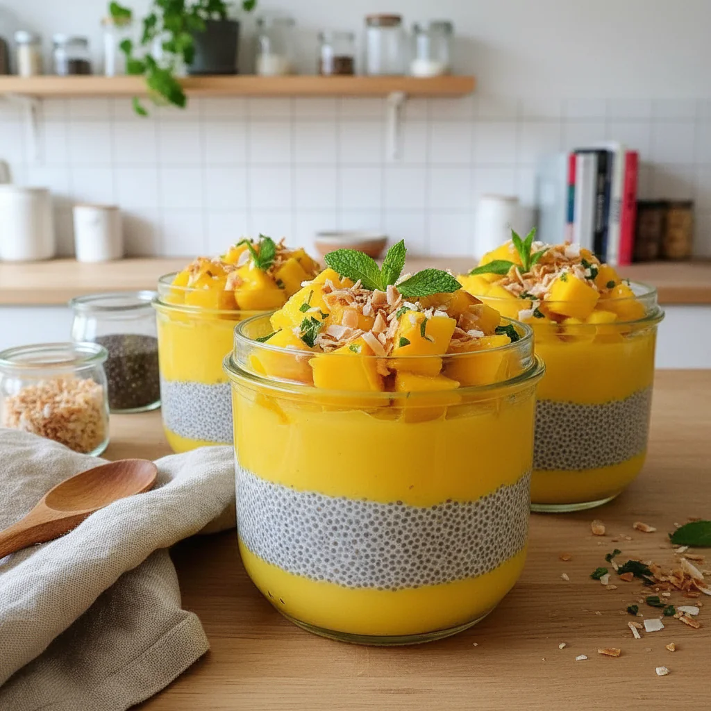 Mango Coconut Chia Pudding