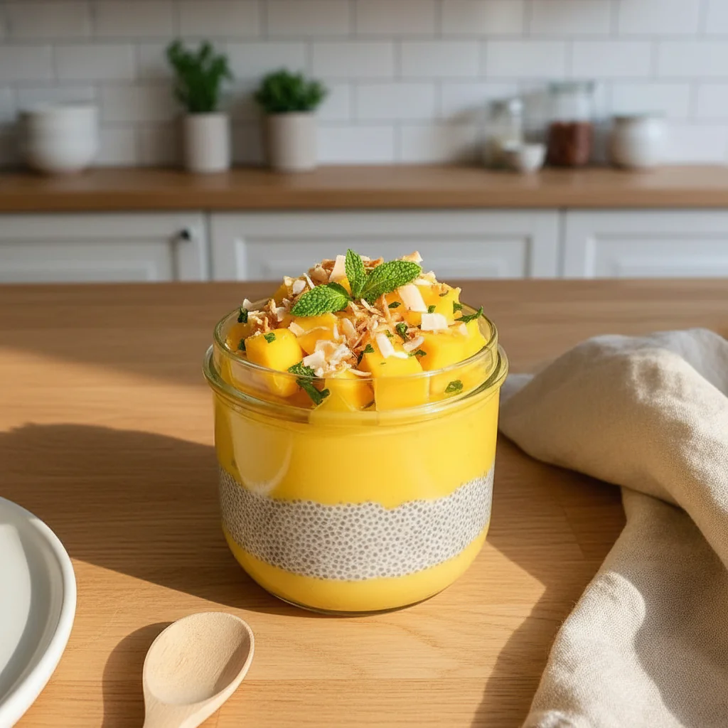 Mango Coconut Chia Pudding