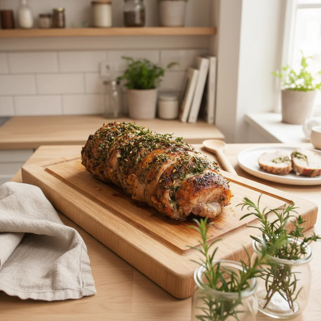 Putenrollbraten Rezept – Saftig, Zitronig & Mit Petersilien-Creme-Sauce