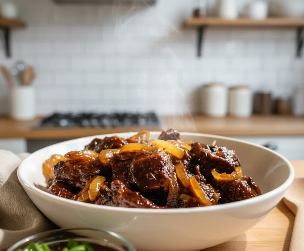 Rindfleisch Balsamico Zwiebel Sauce – Zartes Schmorgericht Rezept