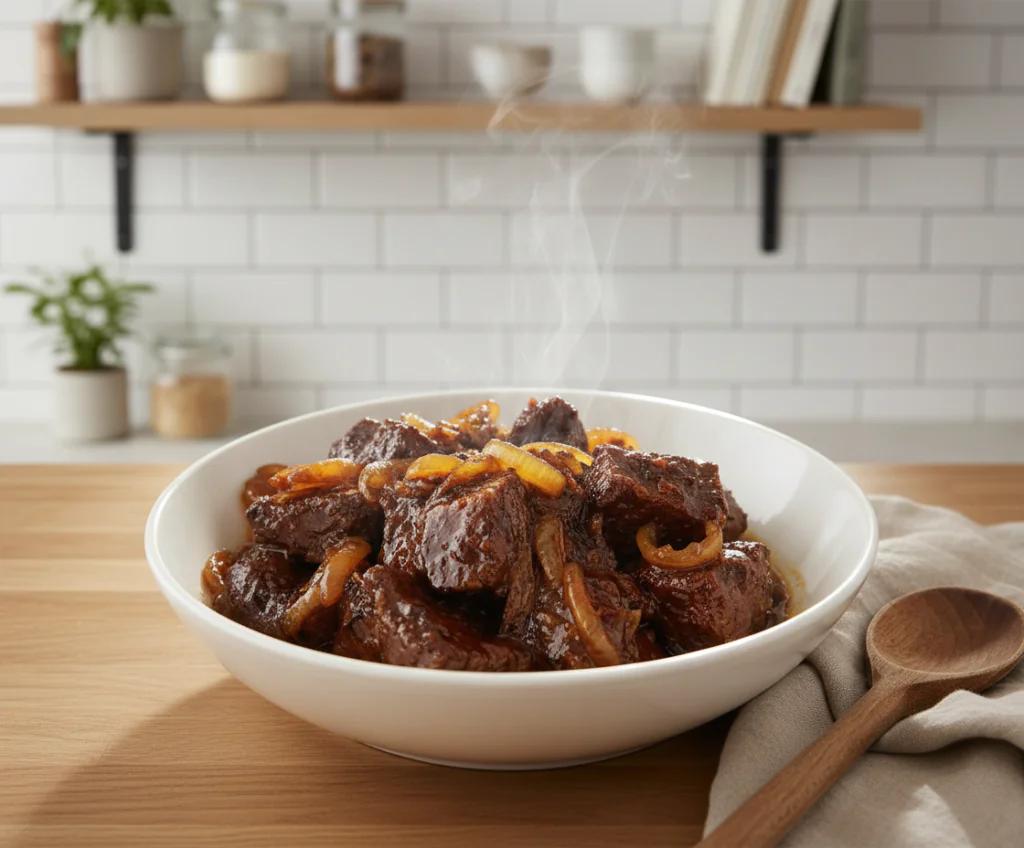 Rindfleisch Balsamico Zwiebel Sauce – Zartes Schmorgericht Rezept